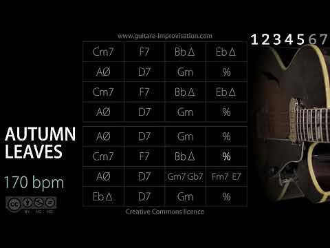 The Autumn Leaves (with breaks) - 170 bpm / Les feuilles mortes - Gm - Backing Track
