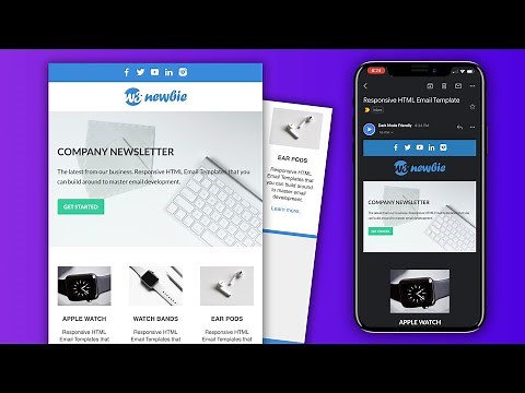 Responsive HTML Email Template - Dark Mode Friendly Newsletter