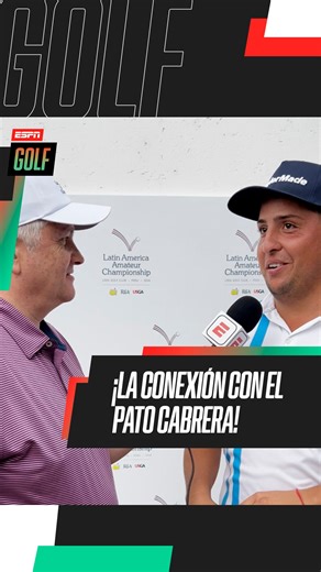 ESPN Golf on Instagram: "¡DE CÓRDOBA AL MUNDO! Mateo Pulcini y su admiración por el Pato Cabrera. 🦆🇦🇷"