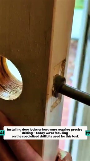 Door Lock Installation Drill Bits - Educational Guide | Woodworking for Door Hardware"‎