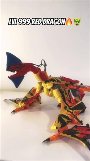 Level 1 VS Level 999 LEGO Red Dragon