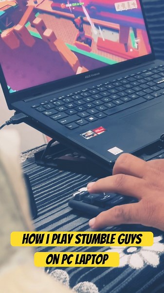 How i Play Stumble Guys on Pc 💻 🖥️ #shorts #stumbleguys
