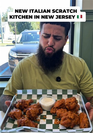 Trying a New Italian Scratch Kitchen in New Jersey 🇮🇹🍗🍔🤌 This Italian Kitchen in 📍 Vineland, New Jersey is serving amazing Wings, Burgers and more! They have Many unique house made wing flavors! The burgers were outstanding Topped with house made sauce and seasoning. We loved the Chicken cutlet sandwich as well! 👇 📍 Pietro’s Bistro 1672 N Delsea Dr, Vineland, NJ 08360 #Italian #Restaurant #NewJersey #foodtiktok #foodreview