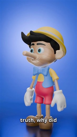What If Pinocchio Says His Nose Will Grow? #shorts #viral #3danimation