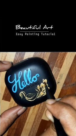 DIY Samsung earbuds art🖌️🌿✨ #shorts #shortsfeed #newyear #samsung