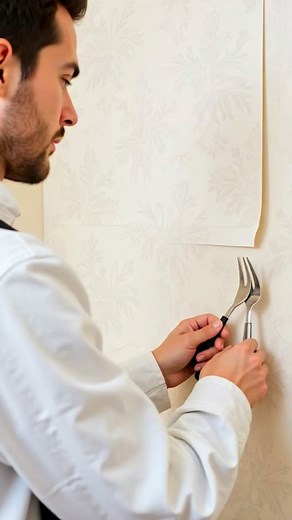 Don’t be like Barry trying to use a fork to cut wallpaper!! Our Easytrimmer is simple, cuts with ease and perfection! #easytrimmer #howto #decor #wallpapertips #wallpapertools | Peacock Feather Limited | Facebook