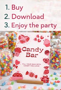 Candy Bar Sign - Party - Birthday, Christmas - Etsy