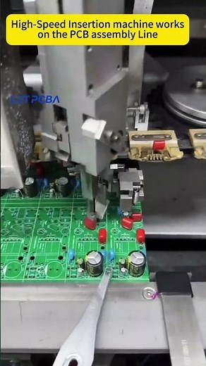High-Speed Insertion machine works on the PCB assembly Line!