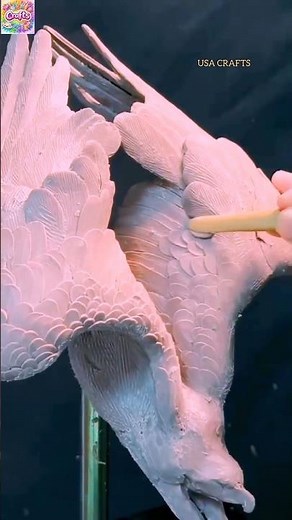 Amazing Plaster of Paris Eagle | DIY Eagle Sculpture | Easy POP Craft