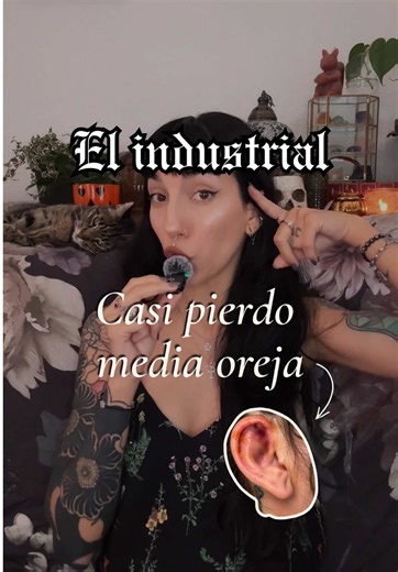 El industrial: mi peor pesadilla 🤓 #piercingtok #industrialpiercing #piercingsoftiktok #piercingstudio #tattoogirl