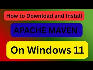 How to install Apache Maven on Windows 11