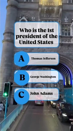 who is the 1st president #usafacts #usaquiz #usa #america #shorts #trivia #mindbendingquiz #facts