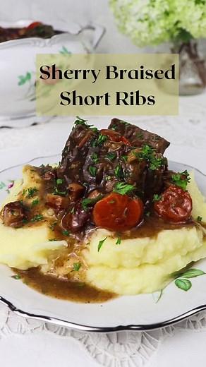 Sherry Braised Beef Short Ribs: A Regency Era Delight
