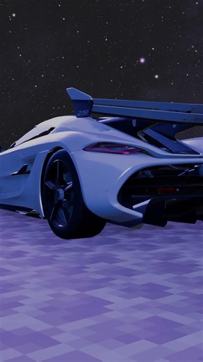 Koenigsegg Jesko in Minecraft | Cinematic Hypercar Edit #shorts #viral #minecraft #caredit