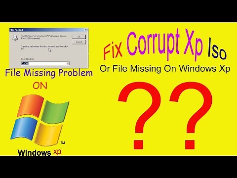 Xp Installation File Missing Problem Solution । Asms File Missing Fixed । Corrupt Iso Windows Xp Fix