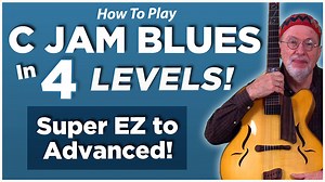 "C Jam Blues" in 4 Levels