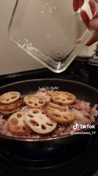 豚こまレンコンの青のり炒めレシピ