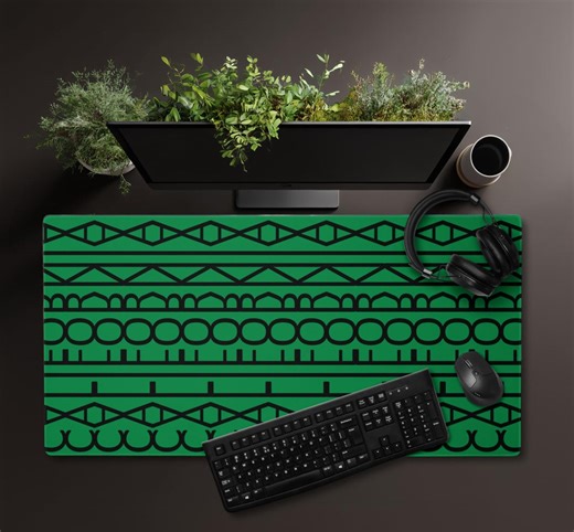 Hidden Text Message Pattern CALIFORNIA Desk Mat State Name Green - Etsy