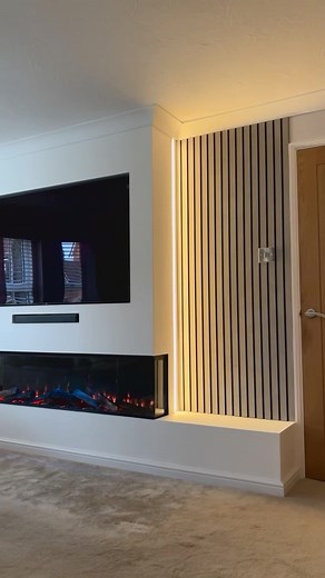 Elegant Electric Fireplace Media Wall Ideas for Your Home