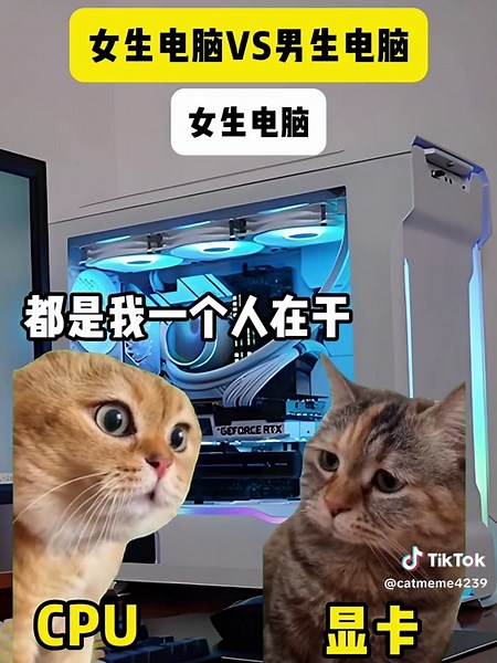 女生电脑与男生电脑的搞笑对比