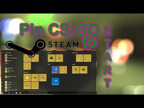 How to pin Steam Games shortcut to start menu or desktop Windows 10