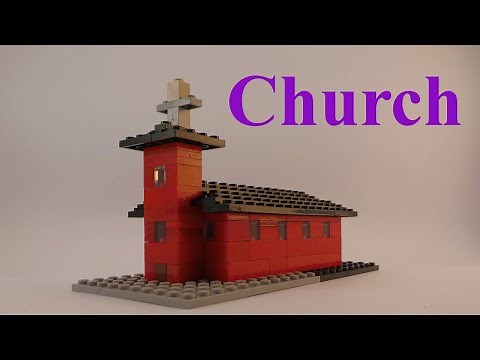 Lego Church - How to build with lego blocks (DIY and TUTORIAL)