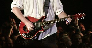 Brian May’s Homemade Guitar, Made From Old Tables, Bike and Motorcycle Parts & More