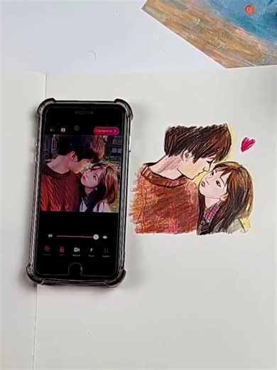 Just looking at you 💕✨ #aesthetic #ar #drawing #sketch #app #arsketch #ardrawing