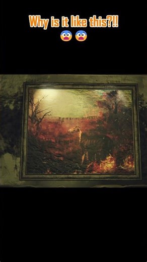 Dog Painting Started Barking?! 😨 #shorts #horror #gaming