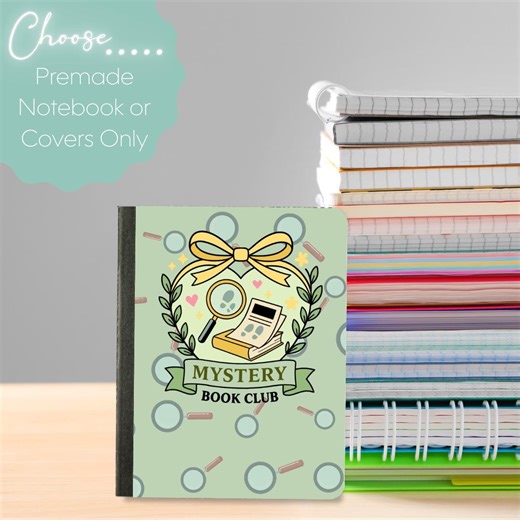 Mystery Book Club Mini Composition Notebook & Covers, School Supplies, Back to School Supplies, Customized Notebook, Bookish - Etsy Australia