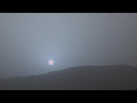 Why is the sunset blue on Mars?
