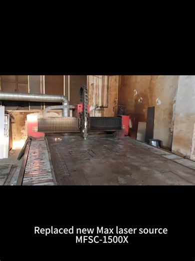 Replaced new Max laser source MFSC-1500X #CNC #lasercutting #lasercuttingmachines