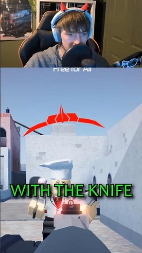 Knife guy ALWAYS goes for ME! Roblox energy assault gameplay #robloxfunny #robloxfps #robloxshooter