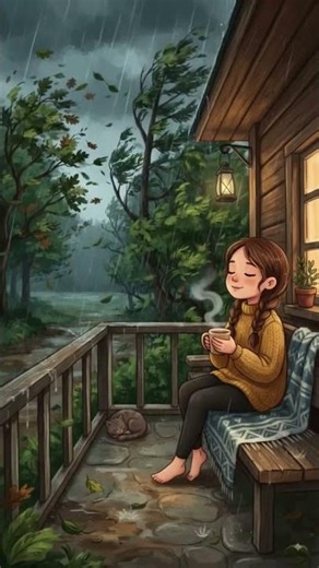 Pure Relaxation: Rainy Evening, Warm Tea & Lo-Fi Beats 🐱🍂