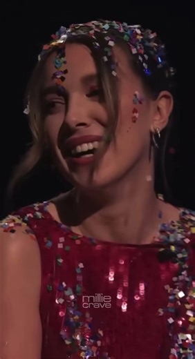 Millie plays egg roulette On The Tonight Show Starring Jimmy Fallon 😁😁 #milliebobby #fyp