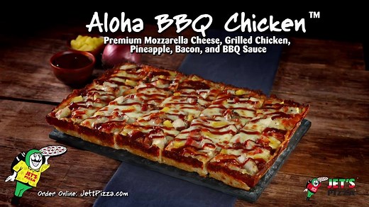 Our Aloha BBQ Chicken Pizza will give you a little taste of Hawaii that'll feel like a vacation! | Jet's Pizza
