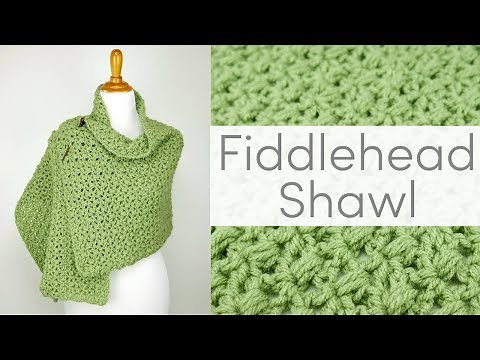 Crochet The Beautiful Fiddlehead Shawl (Beginner Friendly!)
