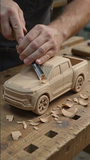 FORD FATHOM | Carving Wooden Truck Carving ASMR #automobile #cars #asmr #fordfathom