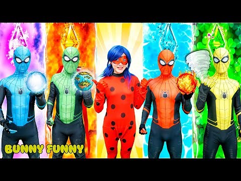 Team Spiderman Rescues LadyBug from Tung Tung Sahur