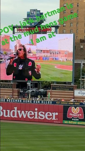 He is at the mud hens game jack hartman