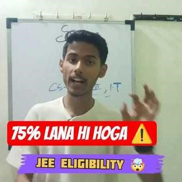 No 75% = No IIT/NIT 😳 Reality Check ⚠️🤯|| #class11 #jee #class11 #shorts