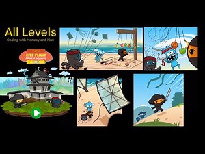 Puzzles Levels 3 1-10 | CodeSpark Academy learn Advanced Sequencing in Kite Plight | Gameplay