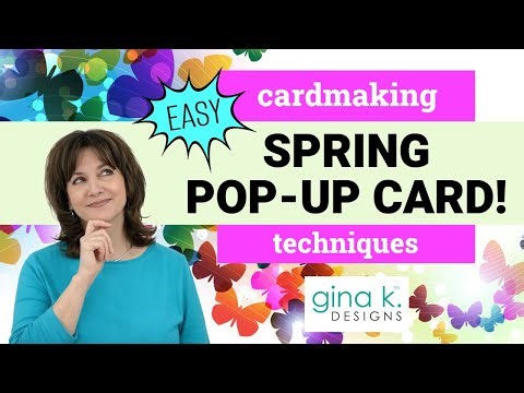 Spring Pop-Up Card - No Special Mechanism, just cardstock and tape!