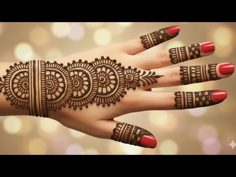 Modern Backhand Mehndi | Clean & Classy Pattern