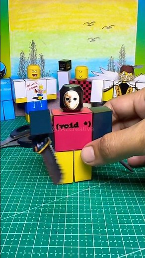 Jason/slahsher combat initiation papercraft #shorts