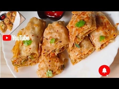 Vegetable Steam Spring Rolls Recipe How to make Spring rolls at home in Easy way - steam spring