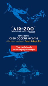 Here are the aircraft you can view during this weekend's Open Cockpit Days! #aviation #avgeek #Kalamazoo | Air Zoo