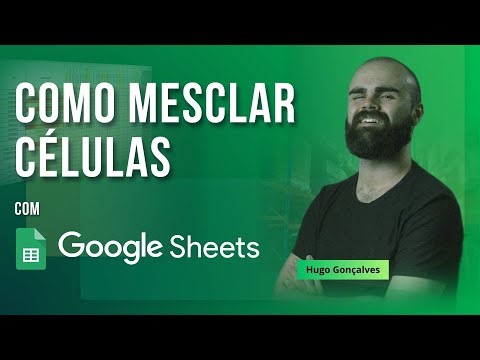 Como mesclar células no Google Sheets