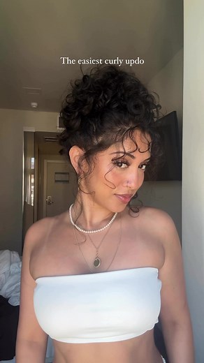 Simple Curly Updo Tutorial for Any Occasion