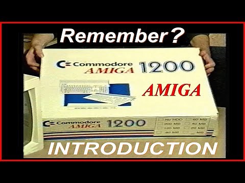 Commodore 1992 Amiga 1200 unboxing original Introduction! Computer History video Restored
